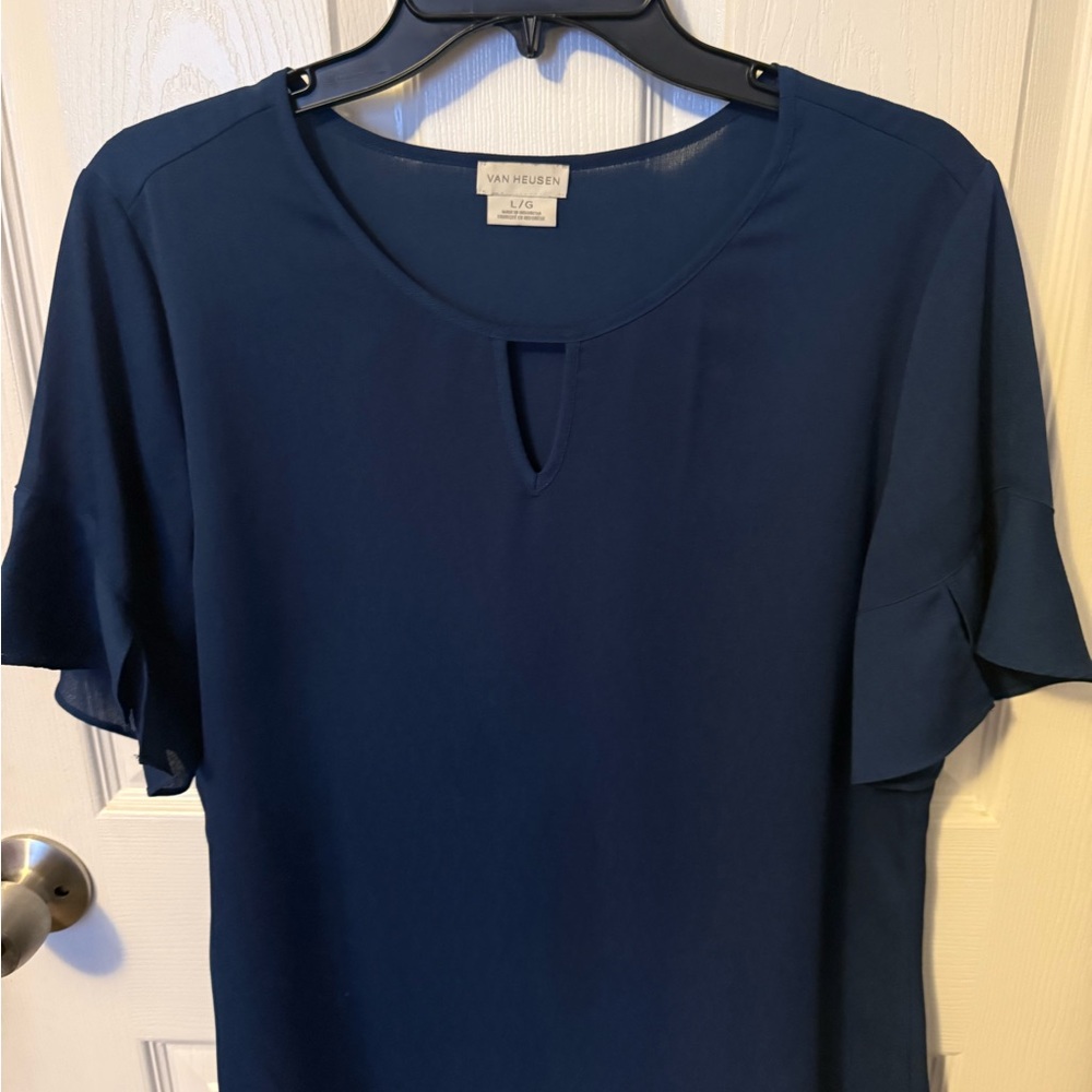 Van Heusen Women's Deep Blue Blouse